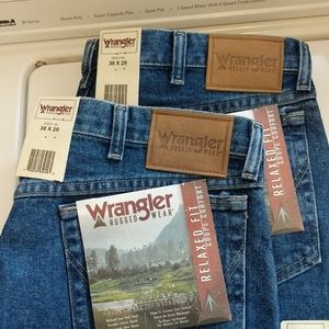 Wrangler blue jeans 38x29 two pairs bundle new